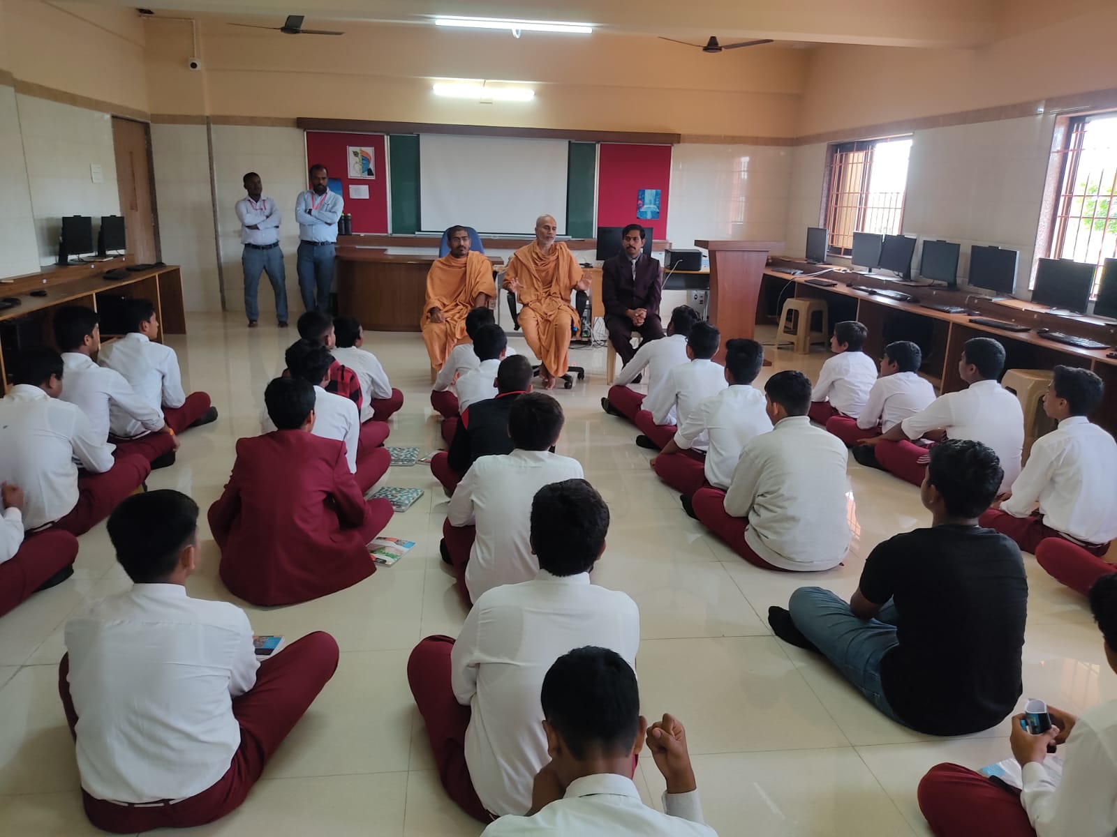 Students With Saints